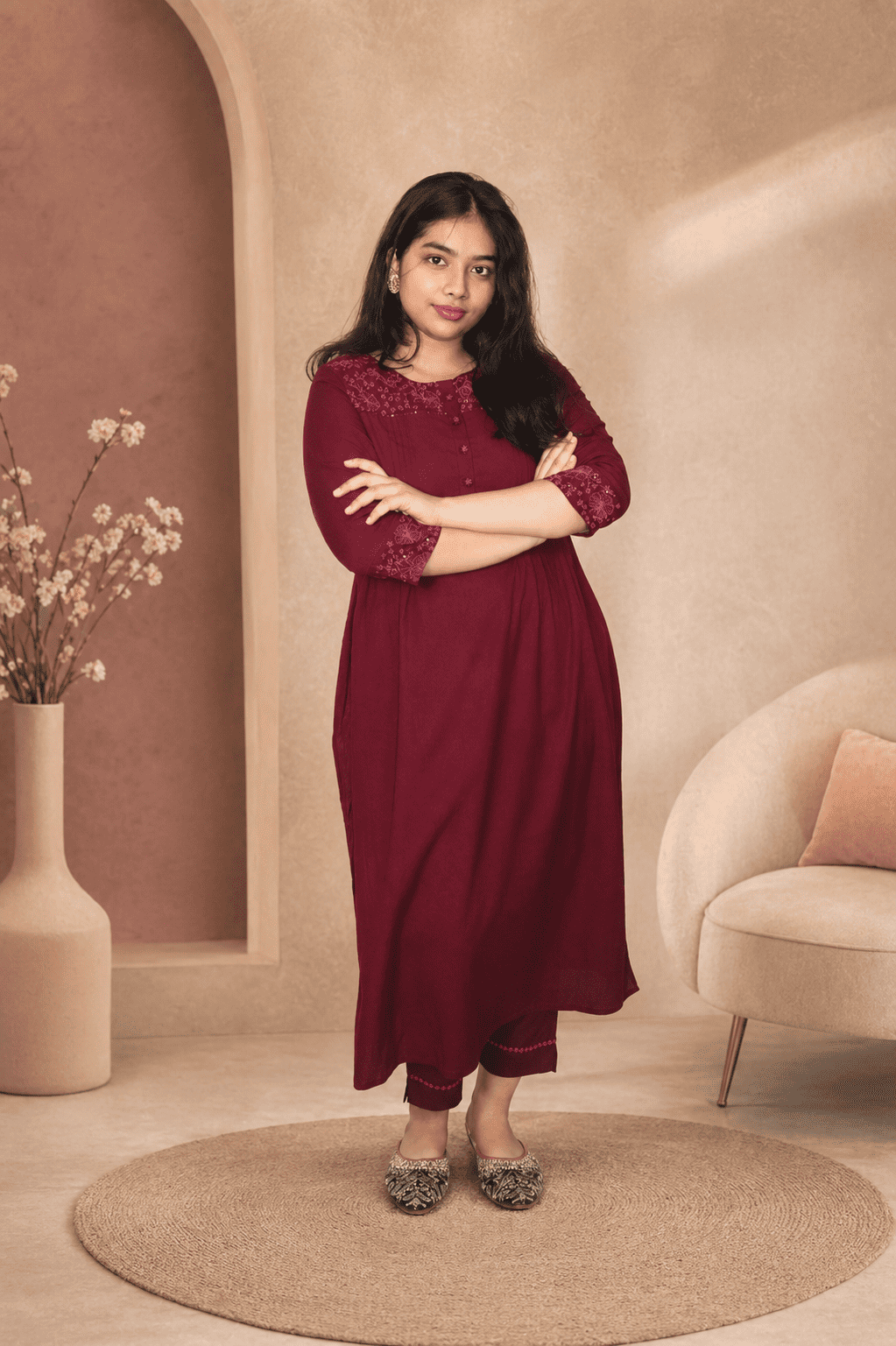 Maroon Co-Ord Set