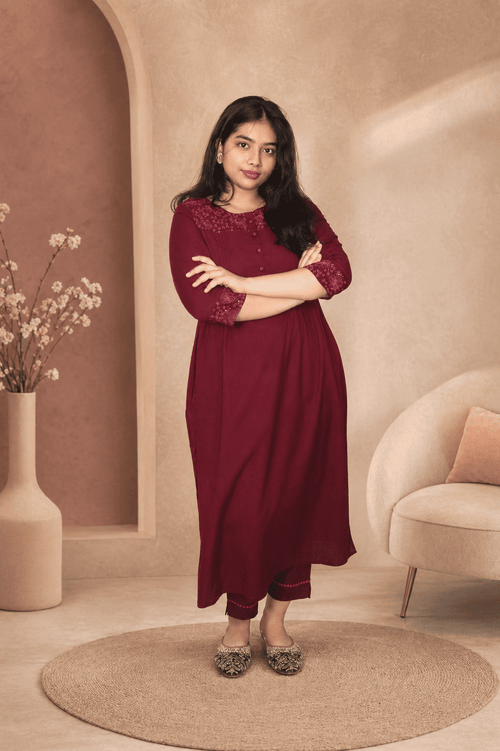 Maroon Co-Ord Set
