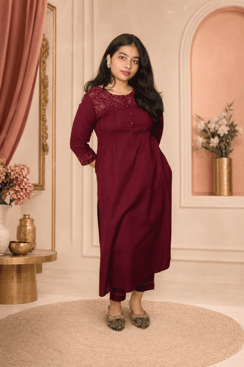Maroon Co-Ord Set