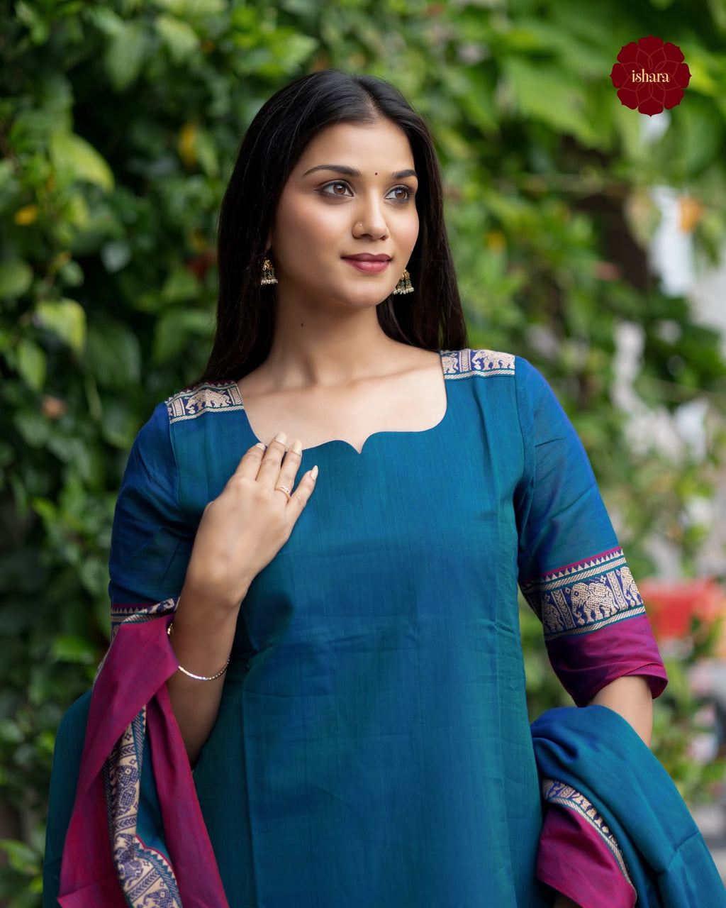Blue Narayanpet Suit