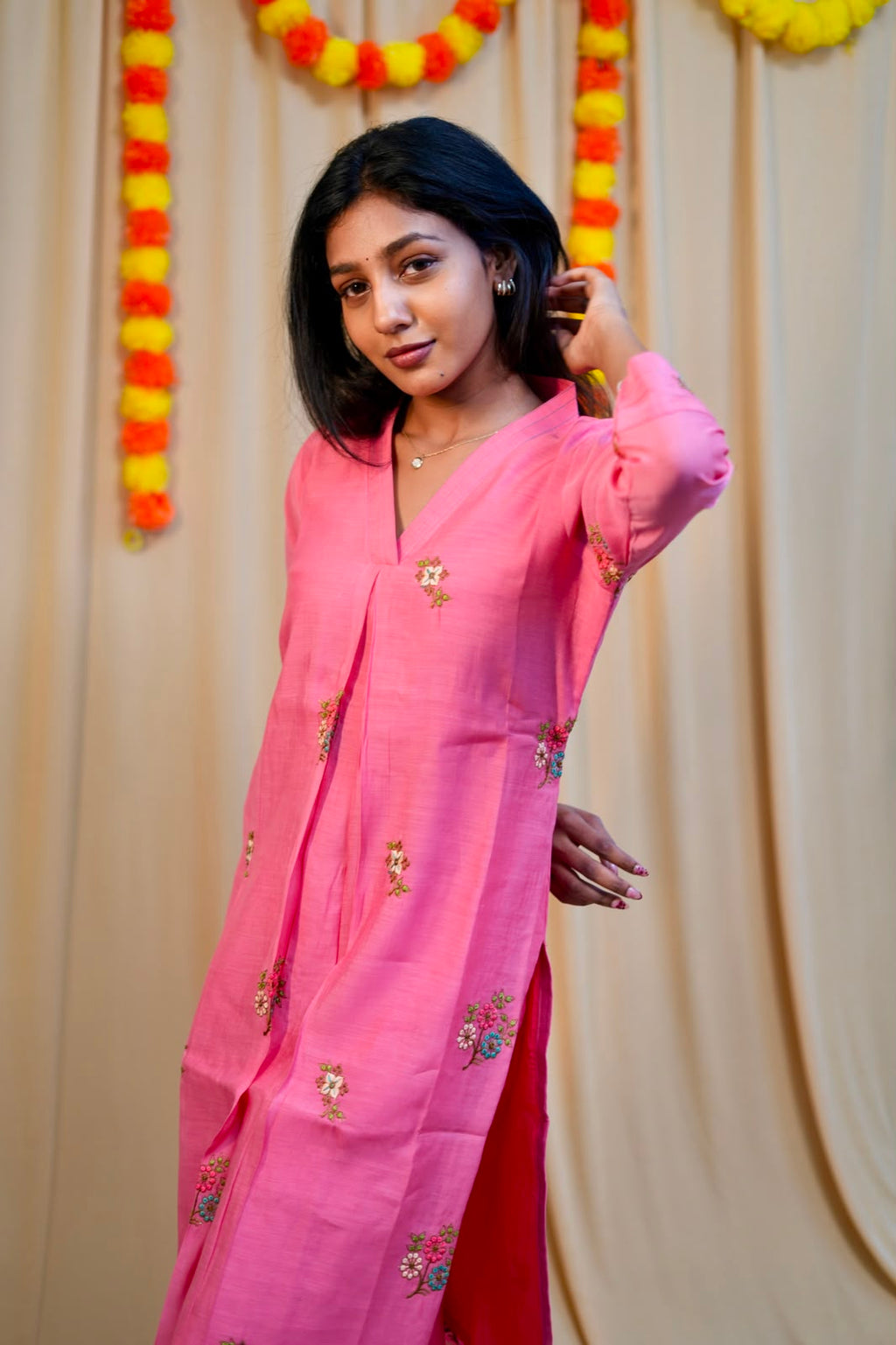 Mul Chanderi suit