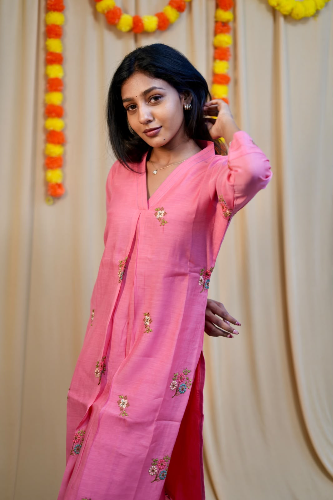 Mul Chanderi suit