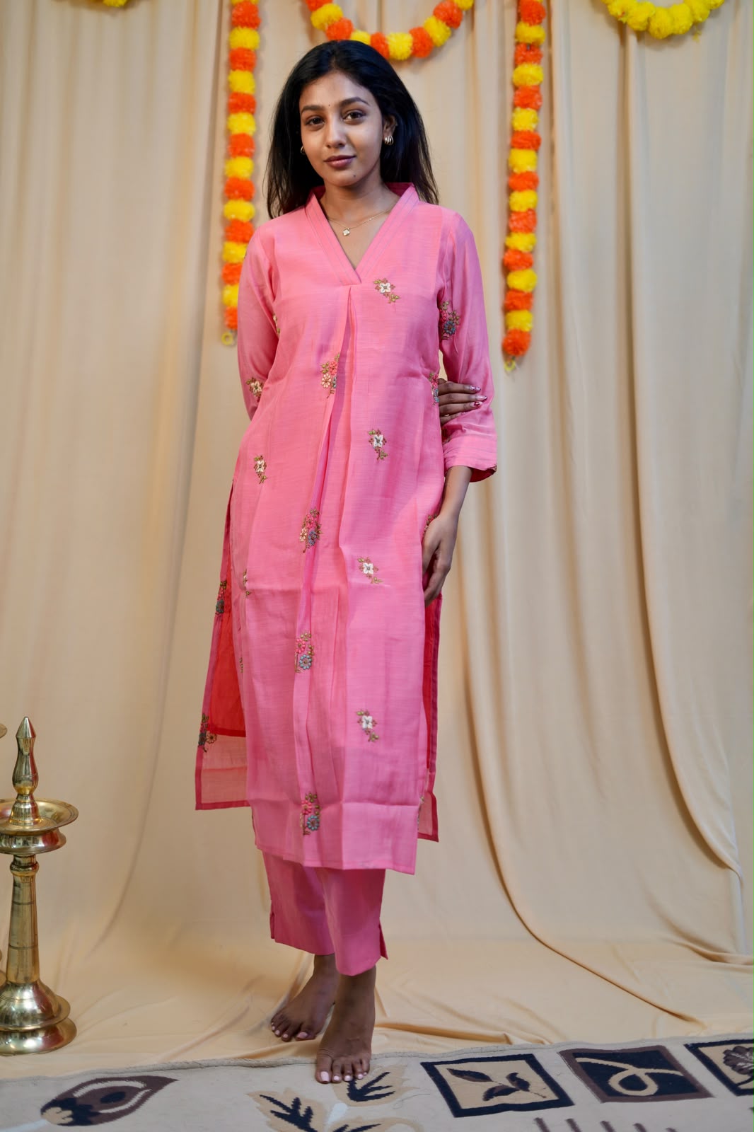 Mul Chanderi suit