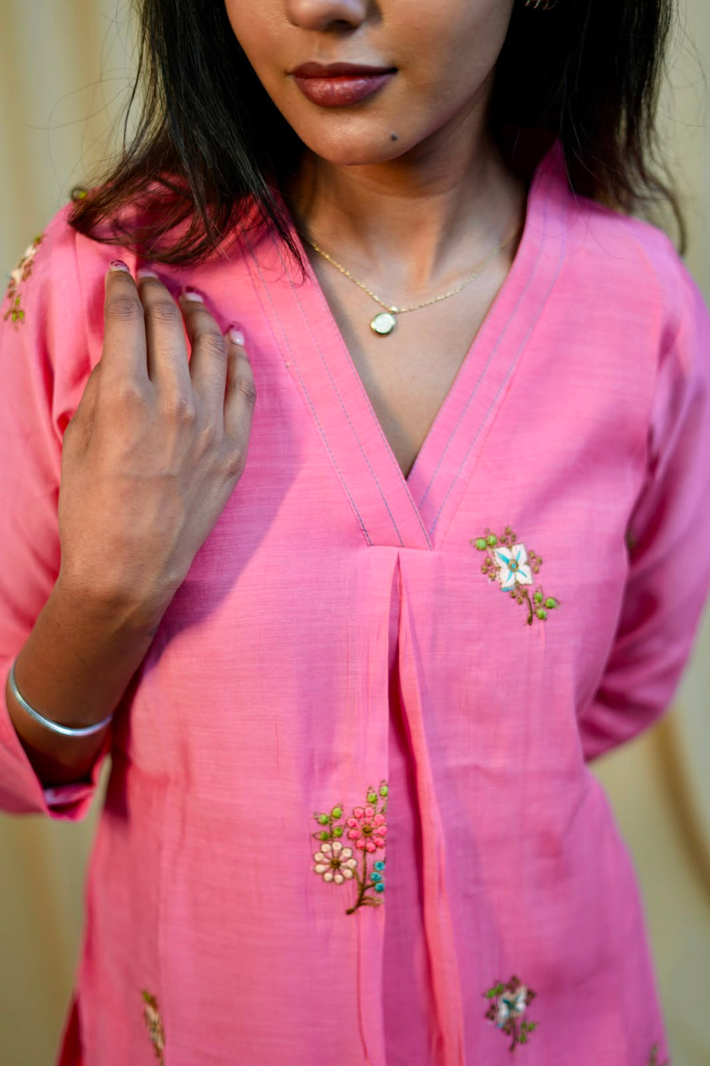 Mul Chanderi suit