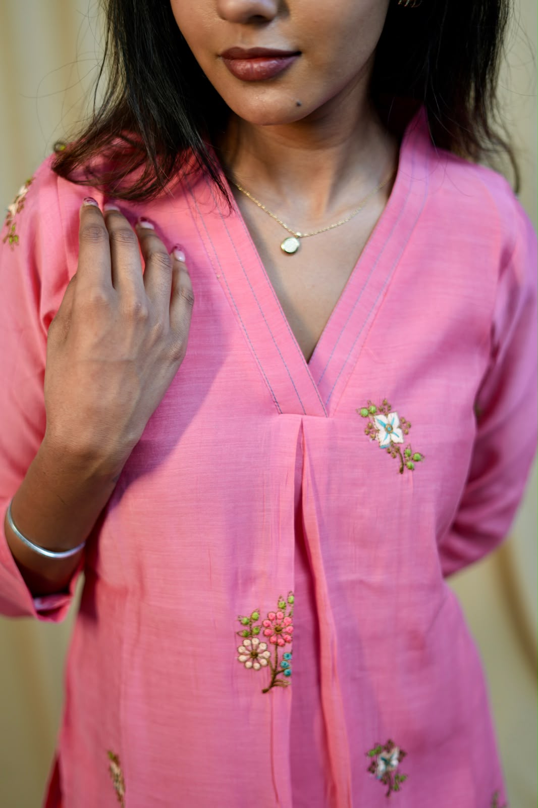 Mul Chanderi suit